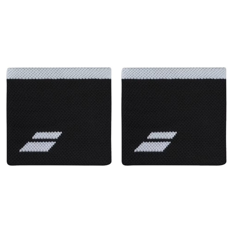 Poignets Babolat Logo noir blanc