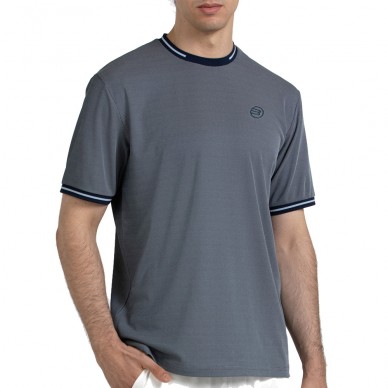 T-shirt Bullpadel Torreme bleu marine bicolore