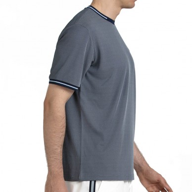 T-shirt Bullpadel Torreme bleu marine bicolore