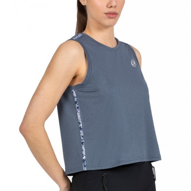 T-shirt Bullpadel Palacel océan profond chiné