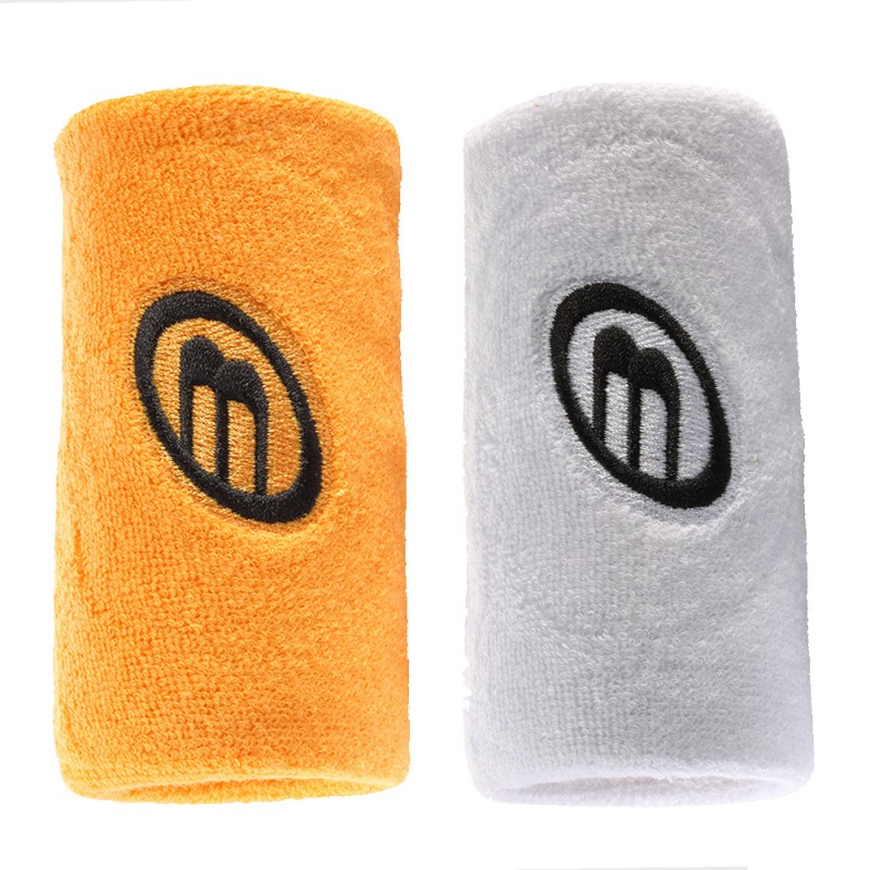 Poignets Bullpadel BPMU262 blanches mandarine