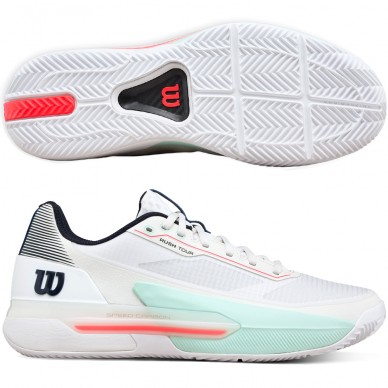 Chaussures Wilson Rush Tour 5 Clay white bay blue 2026