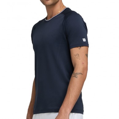 T-shirt Wilson Team Seamless Crew bleu marine