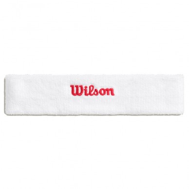 Bande Wilson Terry blanc logo rouge