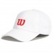 Casquette Wilson Active Perforated blanche logo rouge