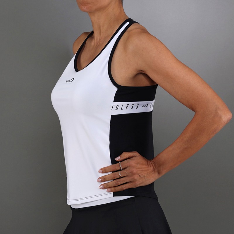 T-shirt Endless Allure blanche noire