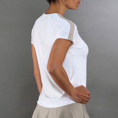 T-shirt Endless Mesh II blanche delave