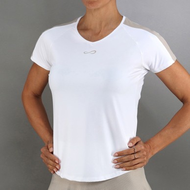T-shirt Endless Mesh II blanche delave