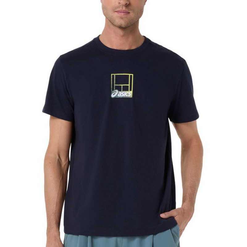 T-shirt Asics Court Core Graphic TEE bleu