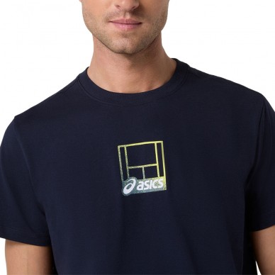 T-shirt Asics Court Core Graphic TEE bleu