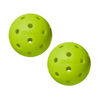 Balles Wilson Pickleball Tru 32 Paquet de 2 jaunes