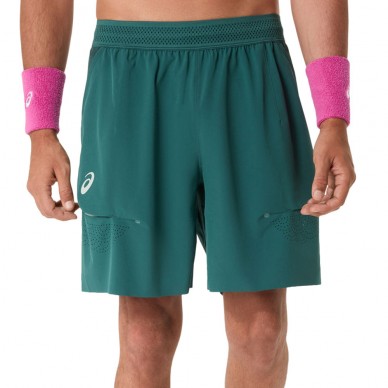 Short Asics Match Laser Cut 7IN vert foncé