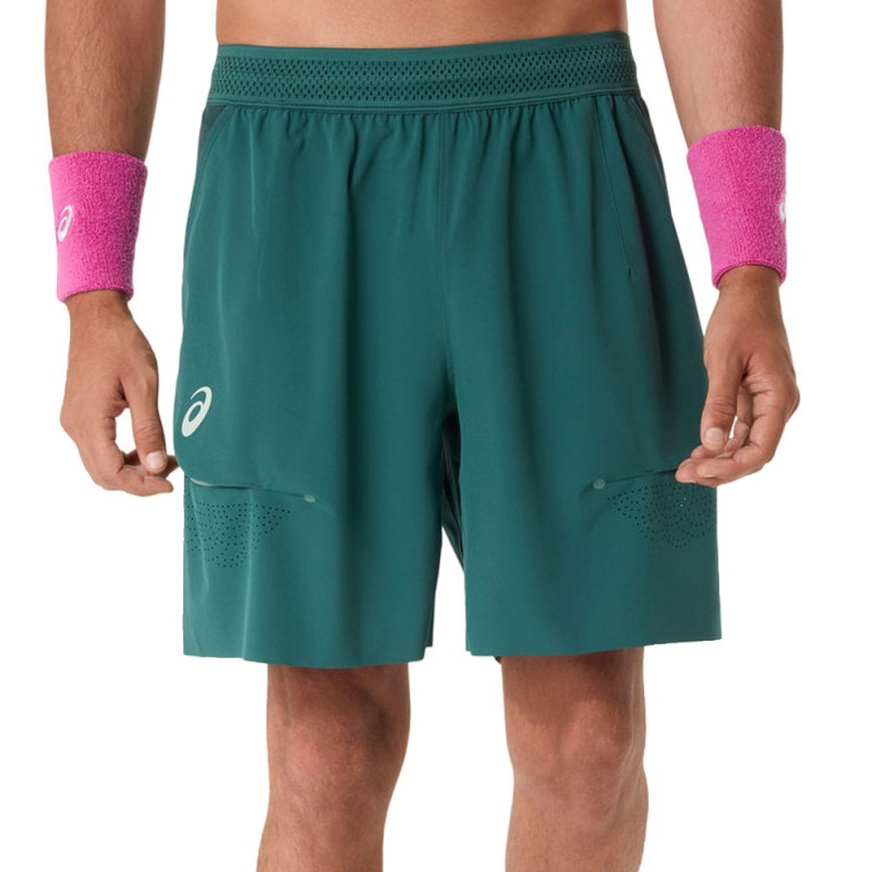 Short Asics Match Laser Cut 7IN vert foncé