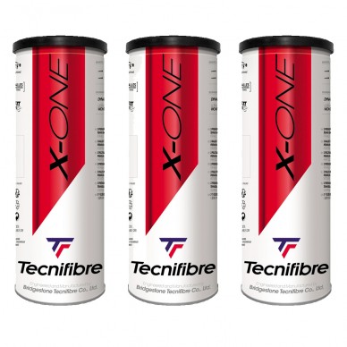 Pack 3 tubes balles Tecnifibre X-One