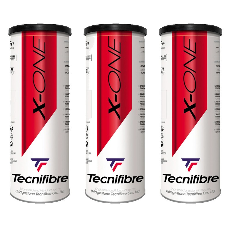 Pack 3 tubes balles Tecnifibre X-One