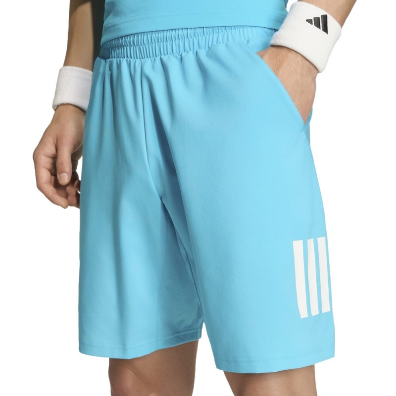 Short Adidas Club 3STR bleu cyan