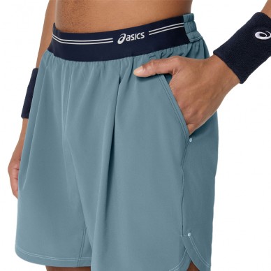 Short Asics Game 7in gris foncé