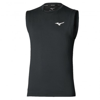 T-shirt Mizuno Tennis Shadow noire