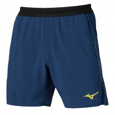 Short Mizuno Tennis 7 Inches Amply bleu