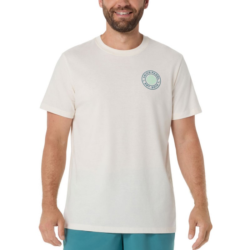 T-shirt Asics Court Graphic SS Top blanche