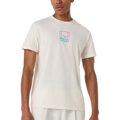 T-shirt Asics Court Core Graphic TEE blanche