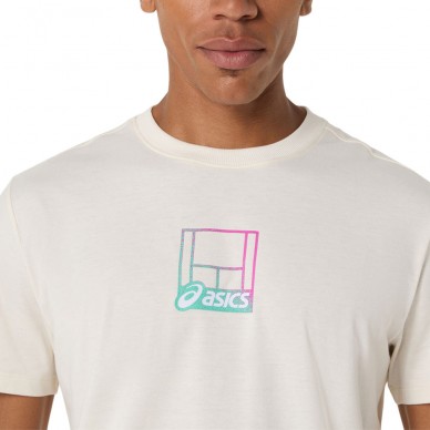 T-shirt Asics Court Core Graphic TEE blanche