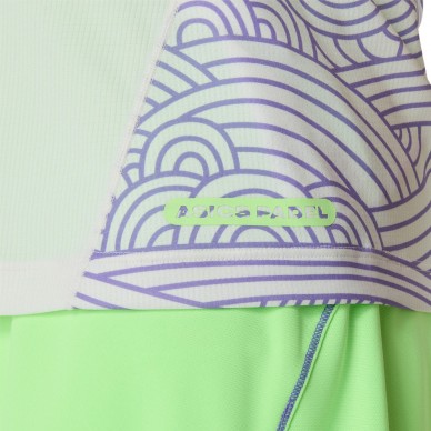 T-shirt Asics Court All Over Print crème