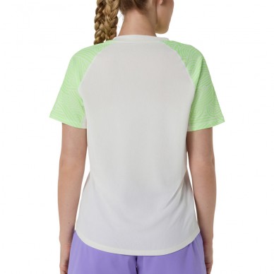 T-shirt Asics Court All Over Print SS Top vert blanc