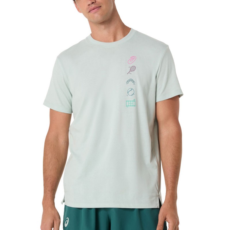 T-shirt Asics Game Seasonal Graphic Tee vert clair