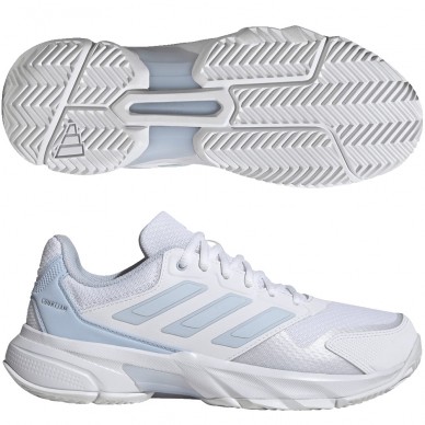 Chaussures Adidas Courtjam Control 3 W crystal white silver 2026