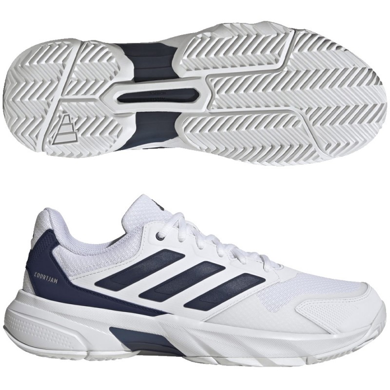 Chaussures Adidas Courtjam Control 3 M white dark blue 2026