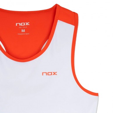 T-shirt Nox Team à bretelles blanc rouge
