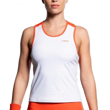 T-shirt Nox Team à bretelles blanc rouge