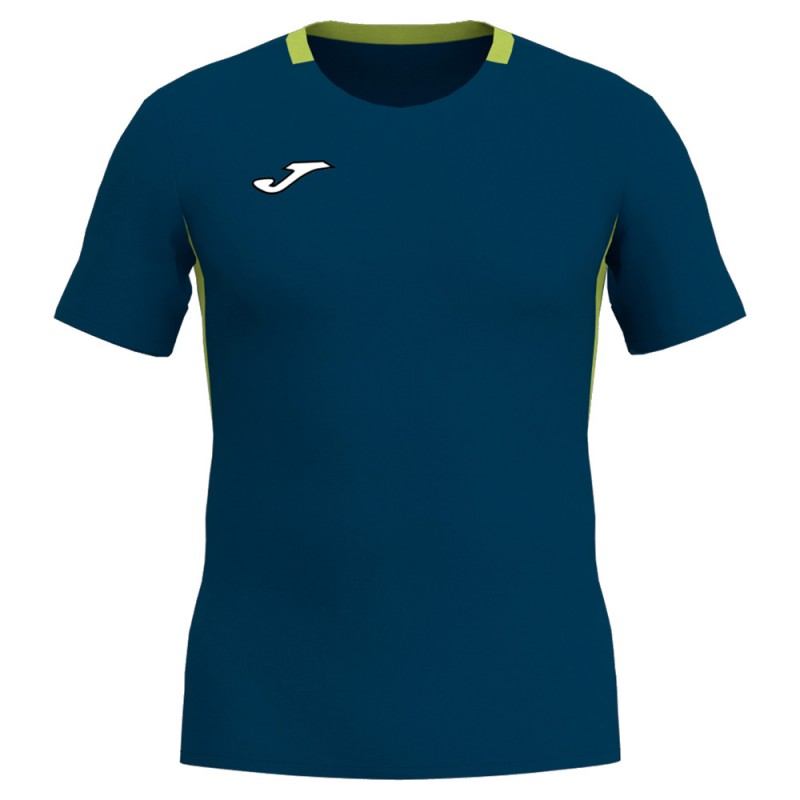 T-shirt Joma Smash bleu marine citron vert