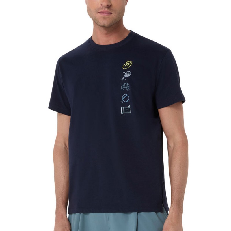 T-shirt Asics Game Seasonal Graphic Tee bleu minuit