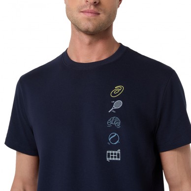 T-shirt Asics Game Seasonal Graphic Tee bleu minuit