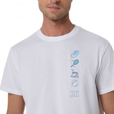 T-shirt Asics Game Seasonal Graphic Tee blanche