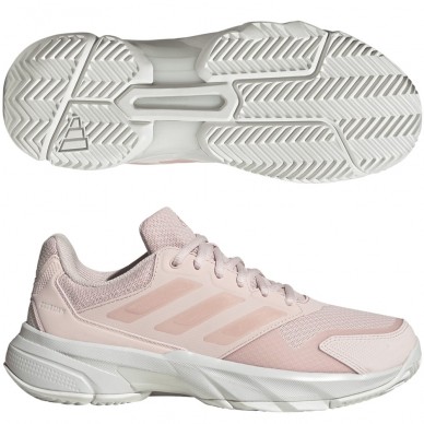 Chaussures Adidas Courtjam Control 3 W wonder quartz white 2026