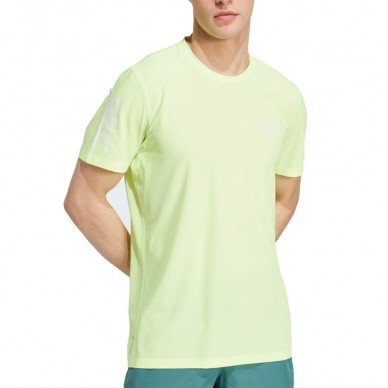T-shirt Adidas Own The Run jaune fluo