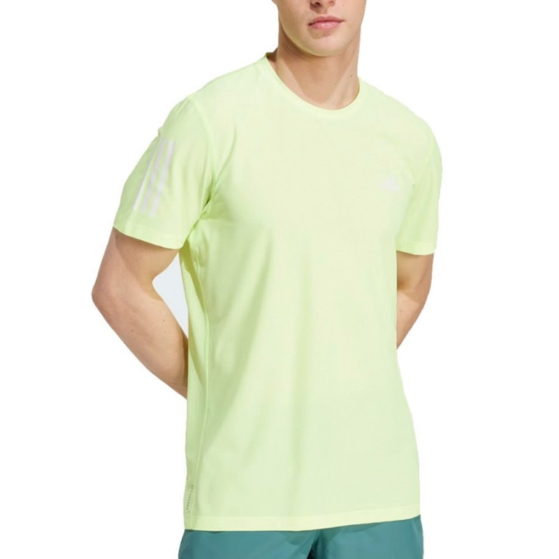 T-shirt Adidas Own The Run jaune fluo