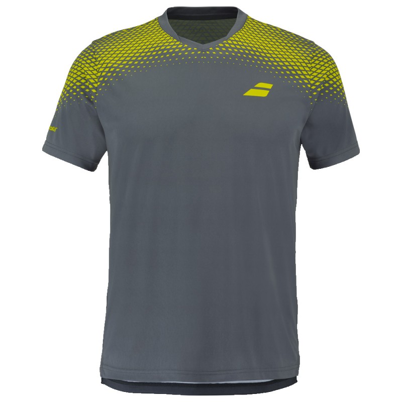 T-shirt Babolat Aero Cneck TEE gris