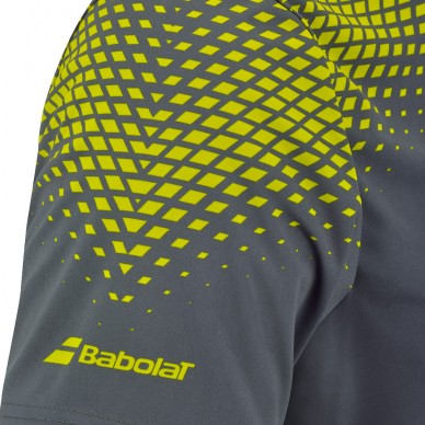 T-shirt Babolat Aero Cneck TEE gris
