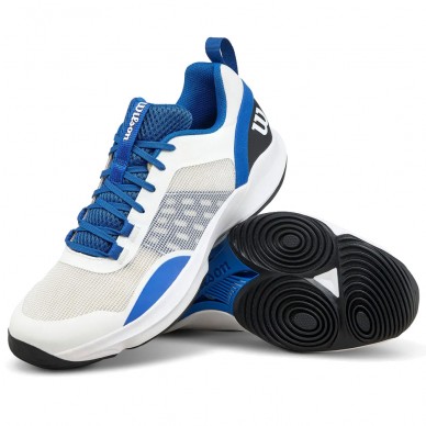 Chaussures Wilson Hurakn Pro V2 white deja vu blue 2025