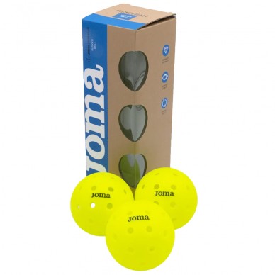 Balles Joma Pickleball jaune fluo
