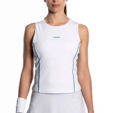 T-shirt Nox Pro bretelles blanc vert