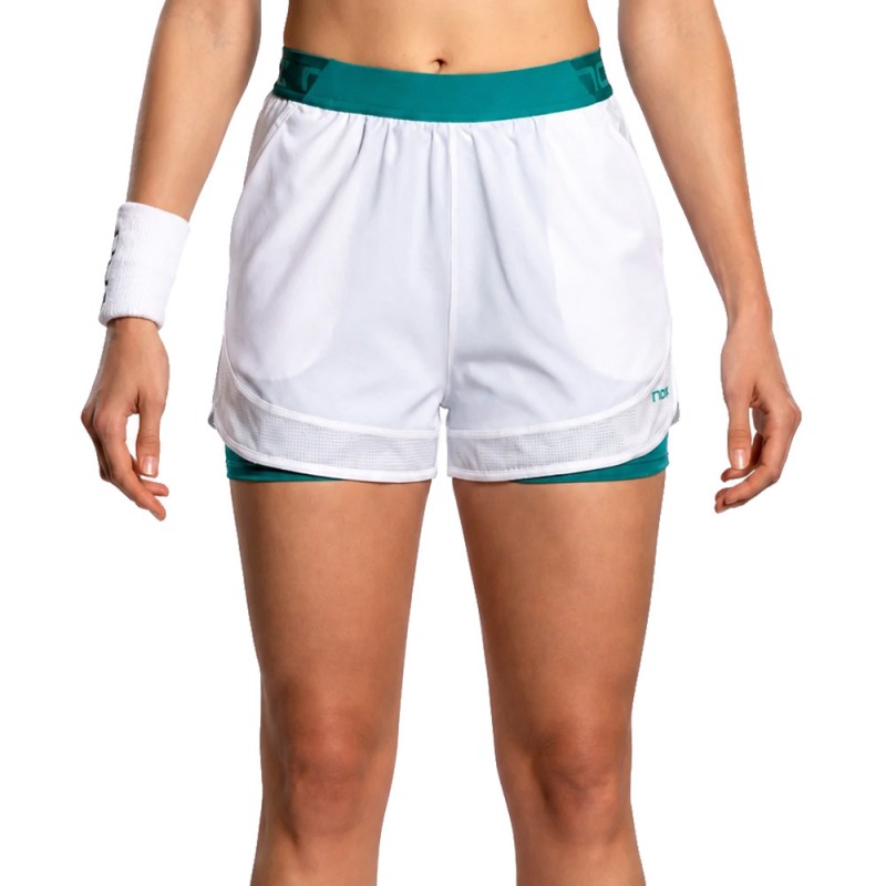 Short Nox Pro Woman blanc vert