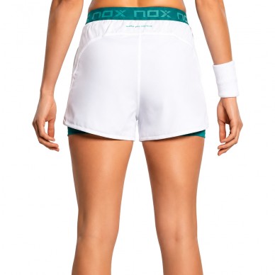 Short Nox Pro Woman blanc vert