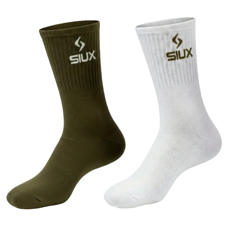 Chaussettes Siux Groove Pack 2u vert blanc