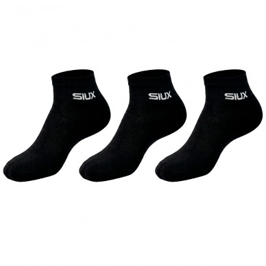 Chaussettes Siux Basic courtes Pack 3u noires