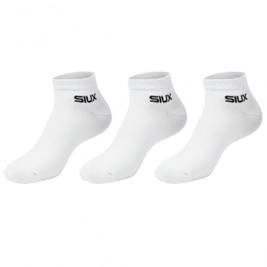 Chaussettes Siux Basic courtes Pack 3u blanches